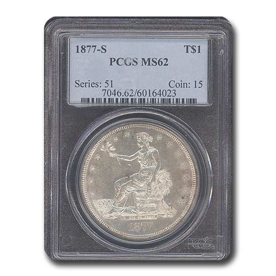 1877-S Trade Dollar MS-62 PCGS 1877-S Trade Dollar MS-62 PCGS